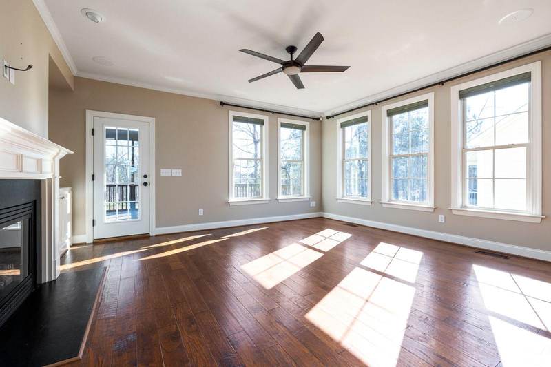 Wood floors in an Argyle, Texas home vulnerable to water damage