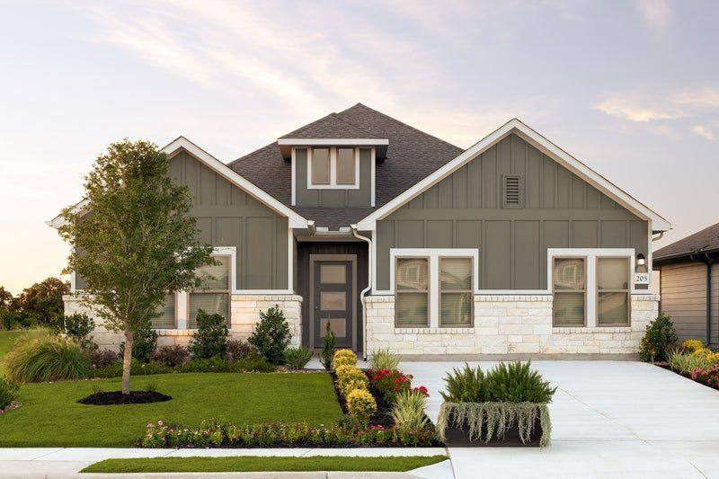 Residential neighborhood in Jarrell Texas